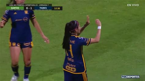 Gol De Lizbeth Ovalle Santos 0 1 Tigres Liga MX Femenil Jornada 7