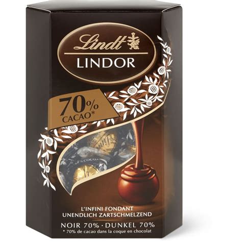 Lindt Lindor · Boules De Chocolat · Noir 70 Cacao • Migros