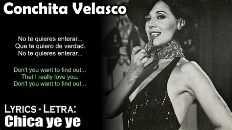 Conchita Velasco Chica ye ye Lyrics Spanish English Español Inglés