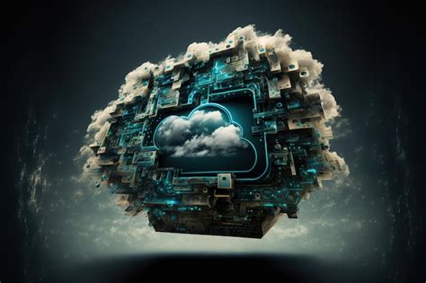 Premium Photo Cloud Computing Concept