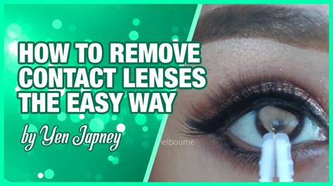 How To Remove Contact Lenses The Easy Way 2 Type Of Ways Youtube