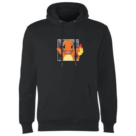 Pokémon Pokédex Charmander 0004 Hoodie Black Clothing Zavvi Uk