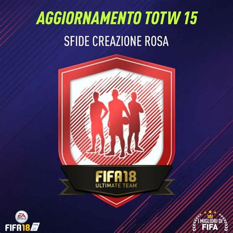 Fifa 18 Sfida Creazione Rosa Aggiornamento Sds 15 Con Totw Garantito