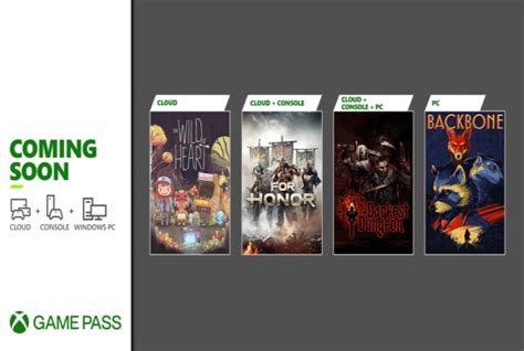 Xbox Game Pass For Honor Darkest Dungeon Backbone Et The Wild At