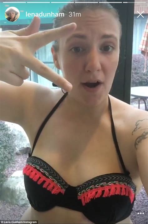 Lena Dunham Shares Natural Bikini Selfies On Instagram Ahead Of Pool