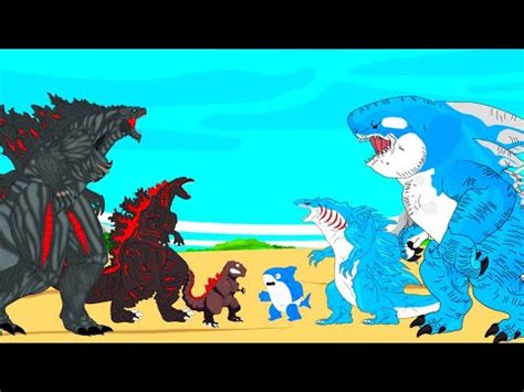 Evolution Of Sharkzilla Vs Evolution Of Shin Godzilla Monsters Ranked