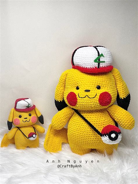 CROCHET PATTERN PIKACHU Pikachu Crochet Pattern Pikachu | Etsy