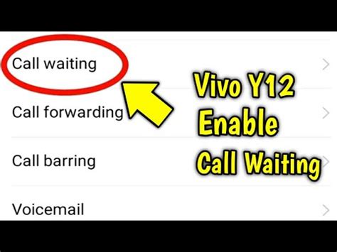 Vivo Y Me Call Waiting Kaise Kare How To Enable Call Waiting In