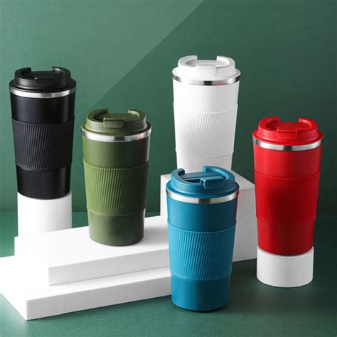 Ml Ml Double Stainless Steel Coffee Thermos Mug With Non Slip