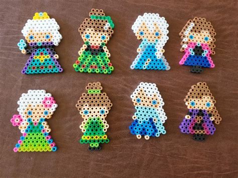 Frozen Perler Beads Perler Bead Disney Diy Perler Bead Crafts Easy