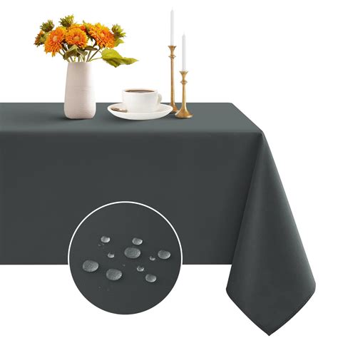 Romanstile Rectangle Tablecloth Waterproof And Wrinkle Resistant Washable Polyester Table