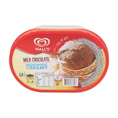 Walls Deliciously Creamy Milk Chocolate Ice Cream 1500ml Shopifull