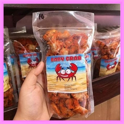 Jual Baby Crab Crispy Pedas Kepiting Kriyuk Pedas Gr Halal