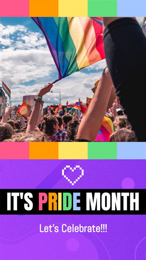 Pride Month Celebration Instagram Story Instagram Story Template