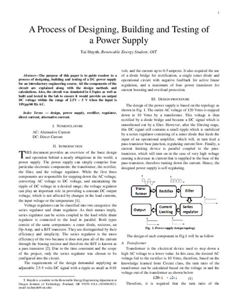 (PDF) Power Supply Design