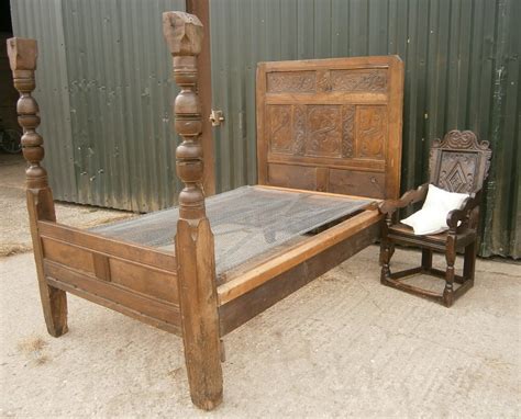 Th Century Carved Oak Four Poster Bed Antiques Atlas