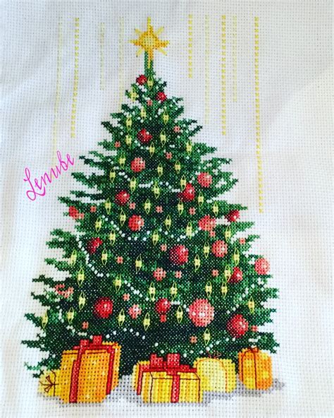 Lenube Graphic Christmas Tree Cross Stitch Rbol De Punto De Cruz