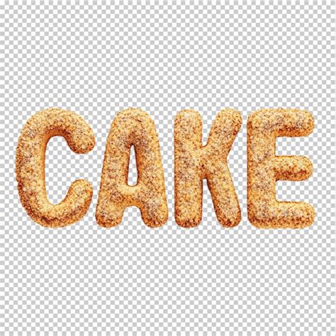 Cake Text Style Effect Premium Ai Generated Psd