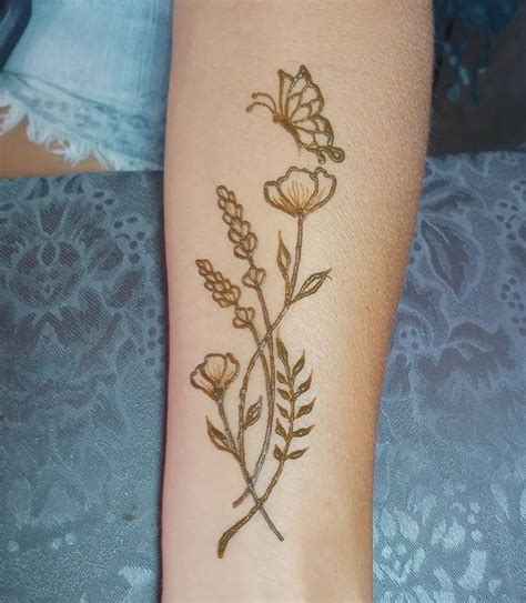 Simple Floral IG Hennaby April Henna Designs Easy Henna Designs