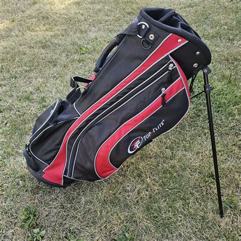 Top Flite Xl Complete Golf Set Black Red 10 Clubs With Bag Mens
