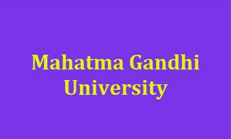 Mahatma Gandhi University Admission 2025 Notification, Application, Fee ...