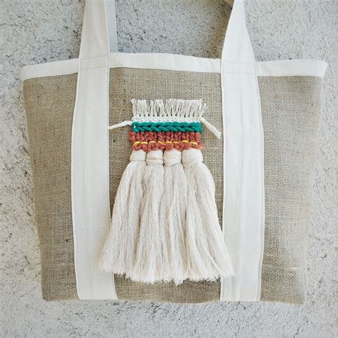 Woven Shoulder Bag Cotton Tote Bag Bohemian Design Bag Etsy Cotton Shoulder Bag Cotton Tote