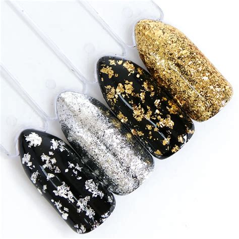 1pcs Mirror Firework Glitter Nail Powder Sequins Gold Silver Paillette