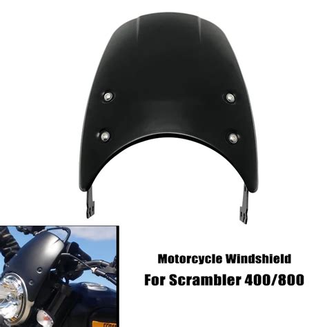 For Ducati Scrambler 400 800 2015 2021 2017 2018 Motorcycle Windscreen Windshield Fly Screen