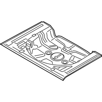 65513 J3000 Genuine Hyundai Panel Assembly Rear Floor Rear