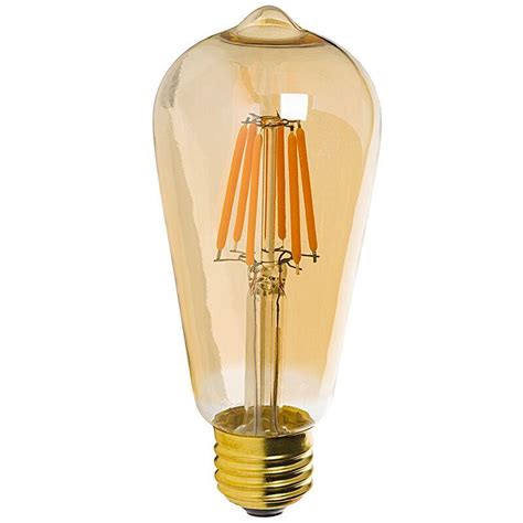 St64 Led Dimmable Filament Edison Bulb E26 E27 Base 2w 4w 6w 8w Industrial Decorate Bulb Vintage