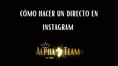 C Mo Hacer Un Directo En Instagram Youtube