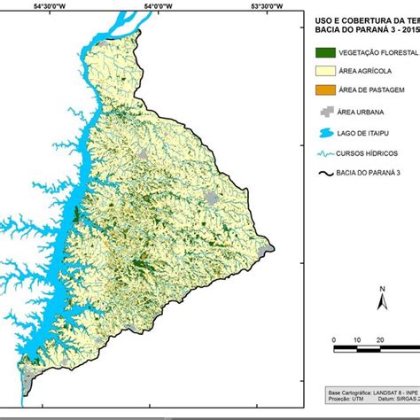 Carta De Uso E Cobertura Da Terra Na Bacia Hidrográfica Do Paraná 3 Download Scientific Diagram