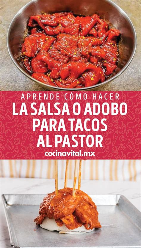 Aprende cómo hacer la salsa o adobo para tacos al pastor