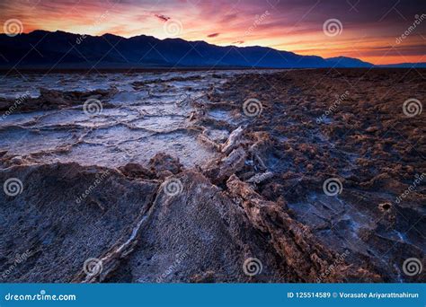 Badwater Basin, Death Valley, California, USA. Stock Image - Image of ...