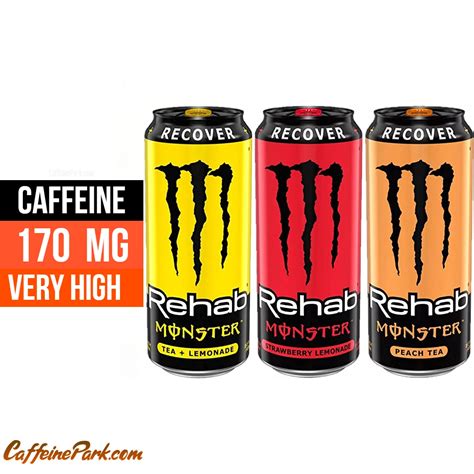 Monster Rehab Caffeine Content How Much Is In A Can