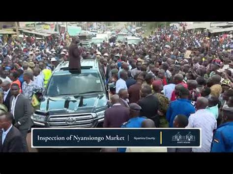 President Ruto Forced To End His Nyamira Rally Abruptly After People