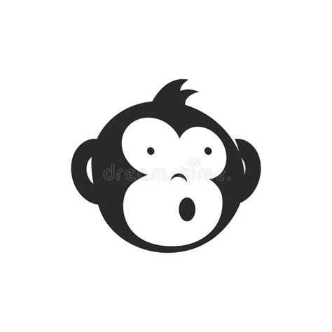 Funny Monkey Face stock vector. Illustration of cute - 268803169