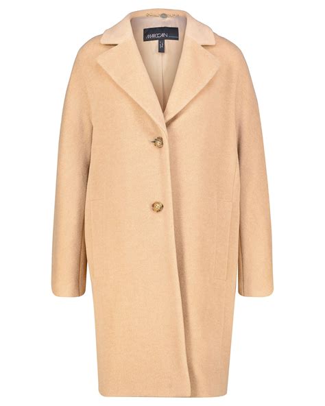 Marc Cain Damen Mantel Mit Alpaka Und Wolle In Beige Kaufen Engelhorn