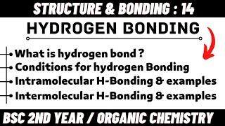 Hydrogen Bonding And Types Of Hydrogen Bonding Struc Doovi