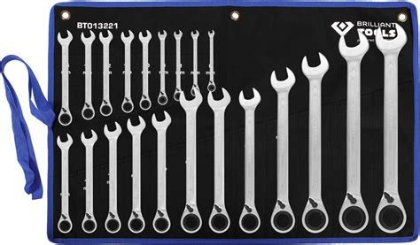 Brilliant Tools Jeu De Cl S Polygonales Cliquet R Versible Pcs