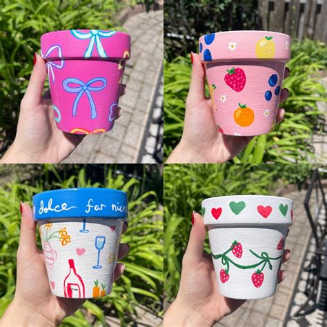 Diy Painted Terracotta Pots Easy Cute Designs Days Inspired