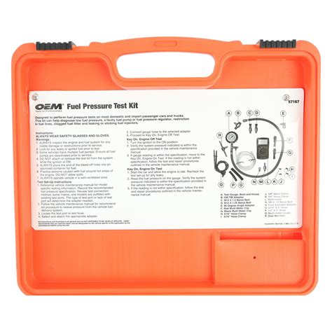 Oemtools Fuel Pressure Test Kit