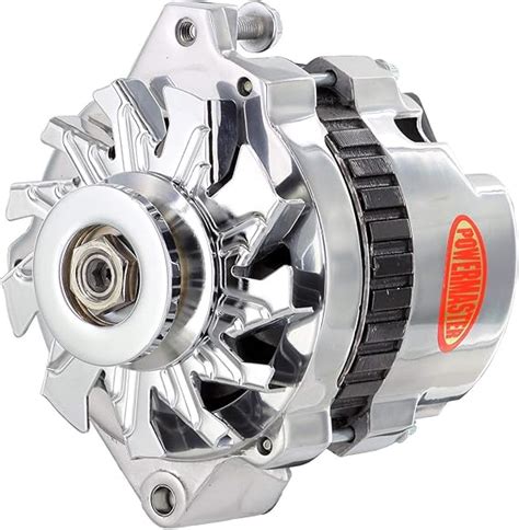 Powermaster 278011 Polished Gm Cs130 One Wire Alternator W V Pulley 105a Automotive