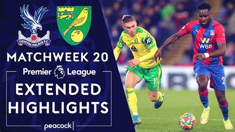 Crystal Palace V Norwich City Premier League Highlights