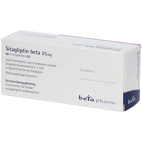 Sitagliptin Beta Mg Filmtabletten St Mit Dem E Rezept Kaufen