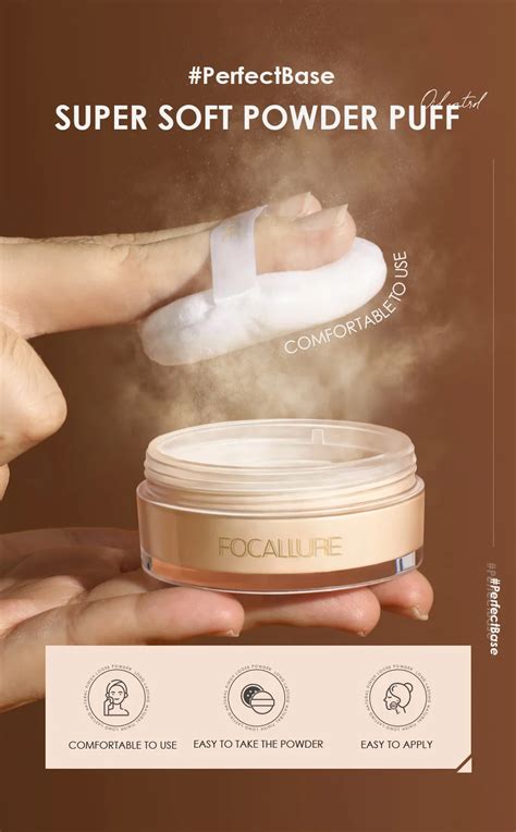 Focallure Fa Waterproof Face Powder Loose Setting Powder Face Powder