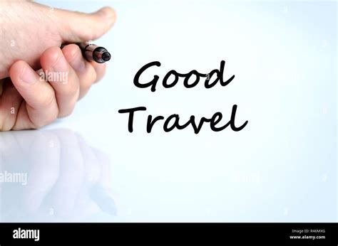 Good travel text concept Stock Photo - Alamy