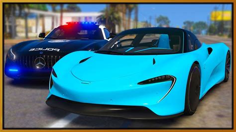 Gta Roleplay Fastest Car Trolling Cops Redlinerp Youtube