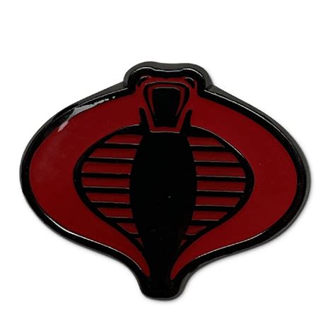 Gi Joe Cobra Symbol Classic Cobra Commander Enamel Pin 2 Pack Set