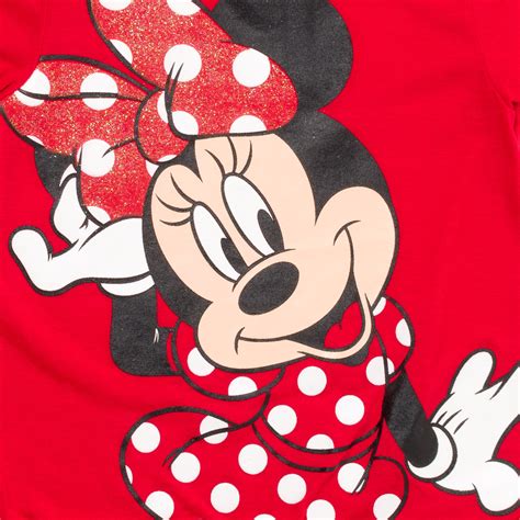 Disney Minnie Mouse Girls Graphic T Shirt And French Terry Shorts Set